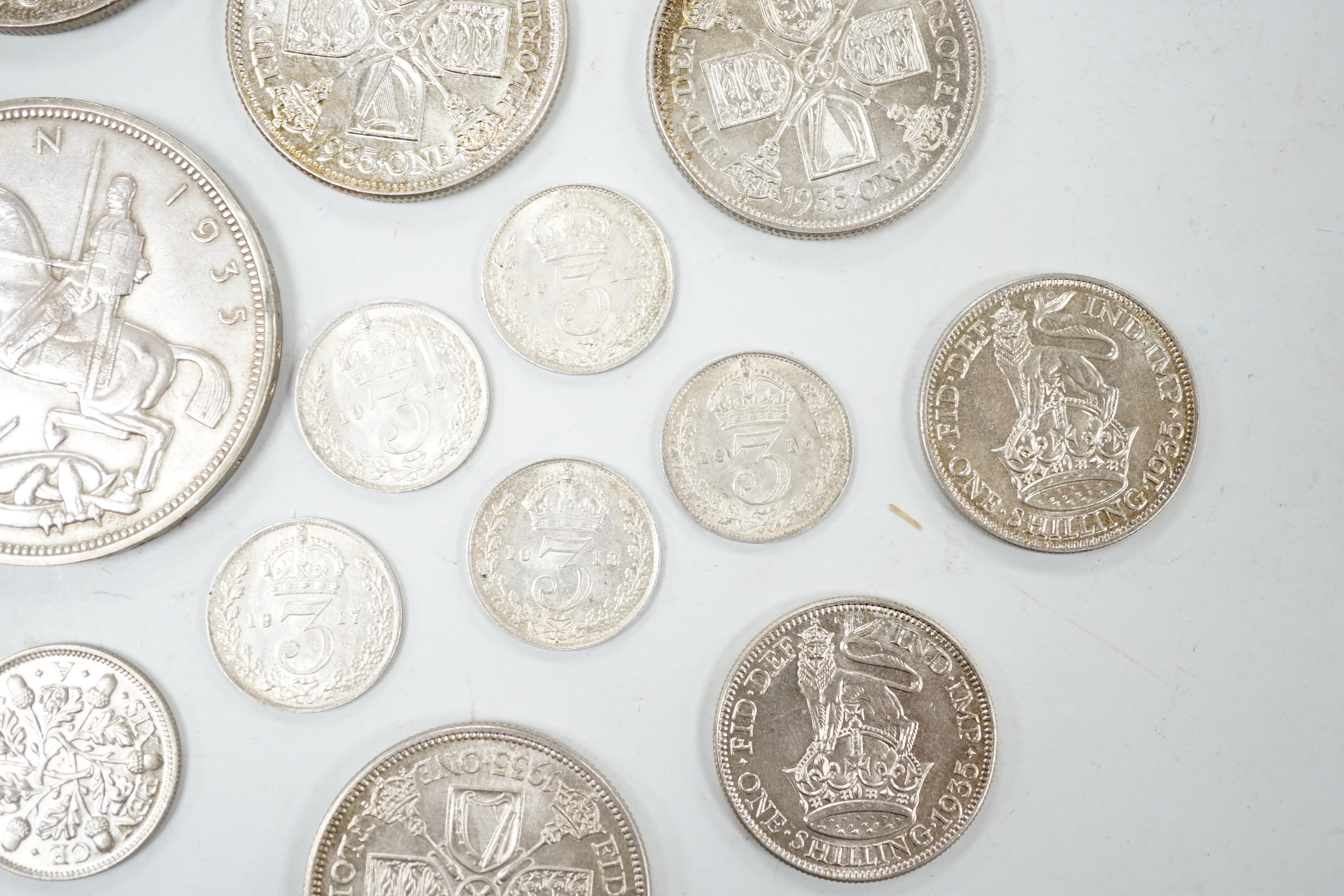 George V silver coins (18)